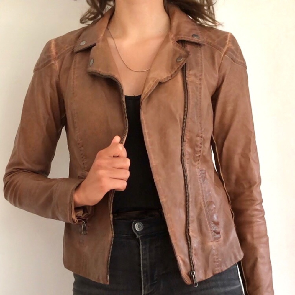 Fayette Vegan Leather Jacket By Cartonnier
